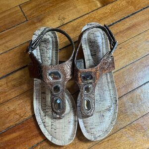 DexFlex Sandals Thongs Y2K Women's 8 Brown